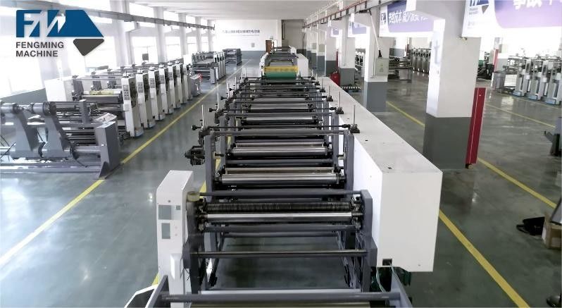 خودکار کاغذ رول به رول ماشین فشار Flexo با anilox و cycliner wth تغییر سریع ساختار