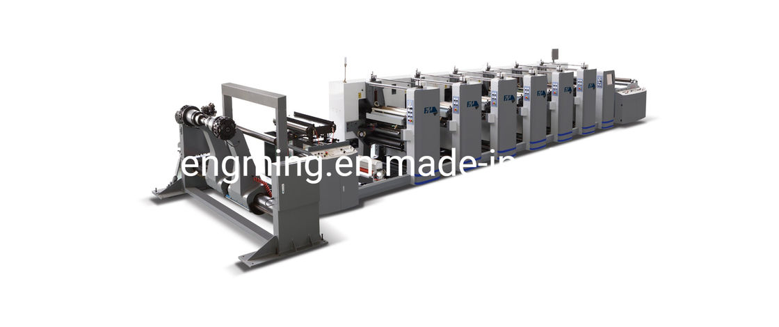 نوع واحد 4/5/6/7/8 رنگ Flexography دستگاه چاپ بسته بندی انعطاف پذیر تایید شده CE