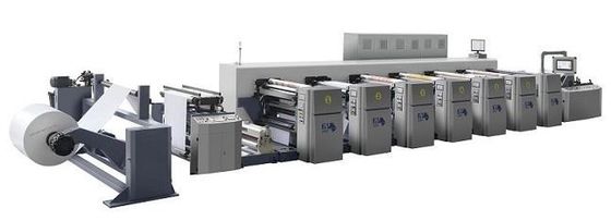 خودکار کاغذ رول به رول ماشین فشار Flexo با anilox و cycliner wth تغییر سریع ساختار
