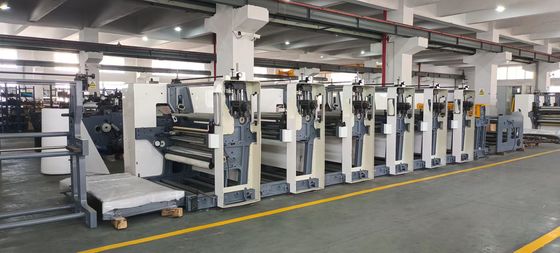 ماشین چاپ فرکسوگرافی با سرعت بالا برای کیسه های کاغذی پلاستیکی