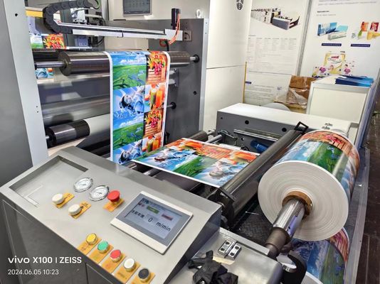 وب گسترده اتوماتیک 4 6 رنگ واحد نوع پلاستیک Pe فیلم رول Flexo ماشین چاپ قیمت